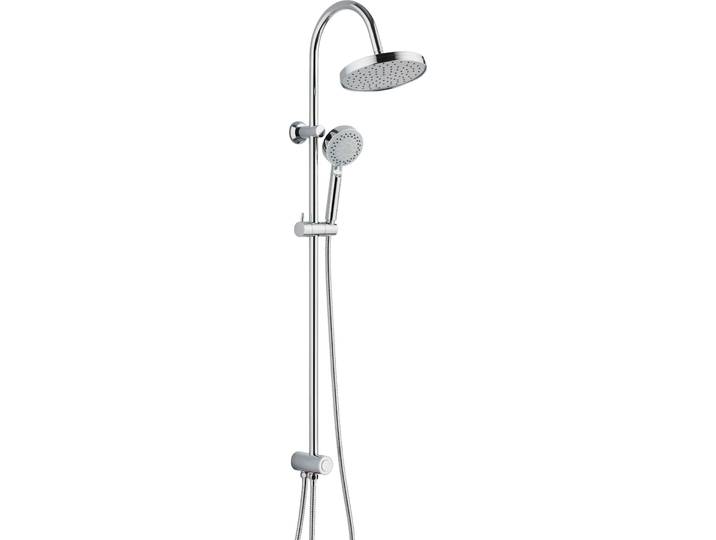 SCHÜTTE Duschset NIAGARA RAIN, Regendusche ohne Armatur, Duschsystem, Handbrause mit 5 Funktionen, Duschbrause, Dusche Chrom