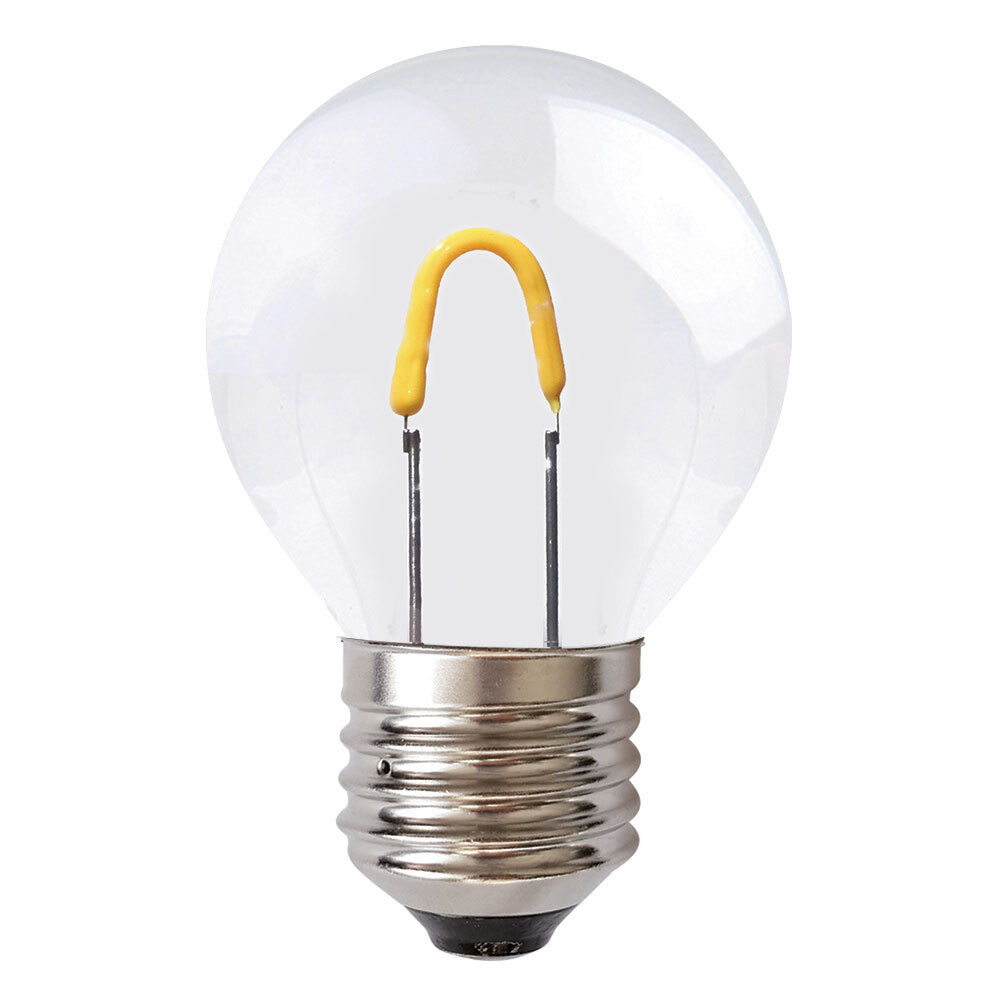 NCC-Licht LED-lamp met gebogen filament, druppelvorm, E27 fitting, extra warm wit licht, 2400K