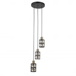 Italux PND-44236-3-BK-GD Pendelleuchte Menfi | 3x40W E27