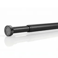 DUSCHVORHANGSTANGE ohne Bohren ausdrehbare Teleskop-Klemmstange aus Metall 80-125cm