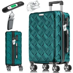 KESSER® Reisekoffer   Koffer ABS Hartschalenkoffer mit Zahlenschloss, Kofferwaage & Reisebrieftasche 360° Rollen   Koffer für Business & Reise Trolley