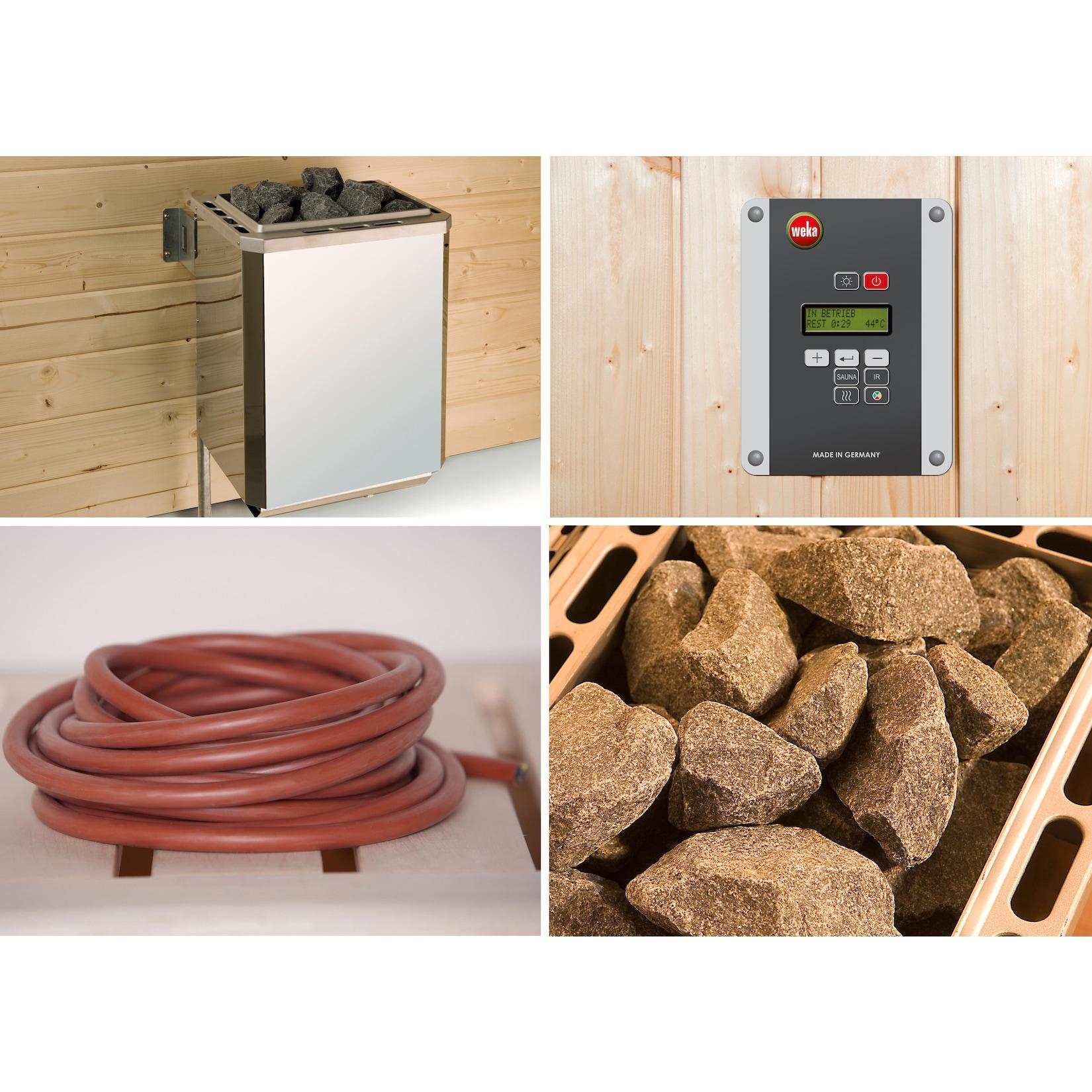 Weka Saunaofenset 4 - 9,0 kW OS mit Ofenanschlußkabel
