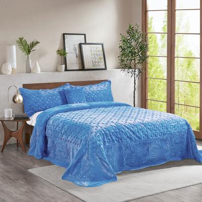 Home Soft Things FauxFur Quilted Tatami 4-piece Bedspread Set