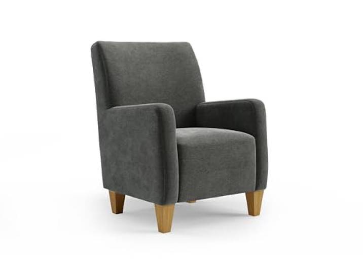 Cavadore Sessel Vida / Polstersessel im trendigen Design / 74 x 93 x 81 / Mikrofaser, Grauoliv