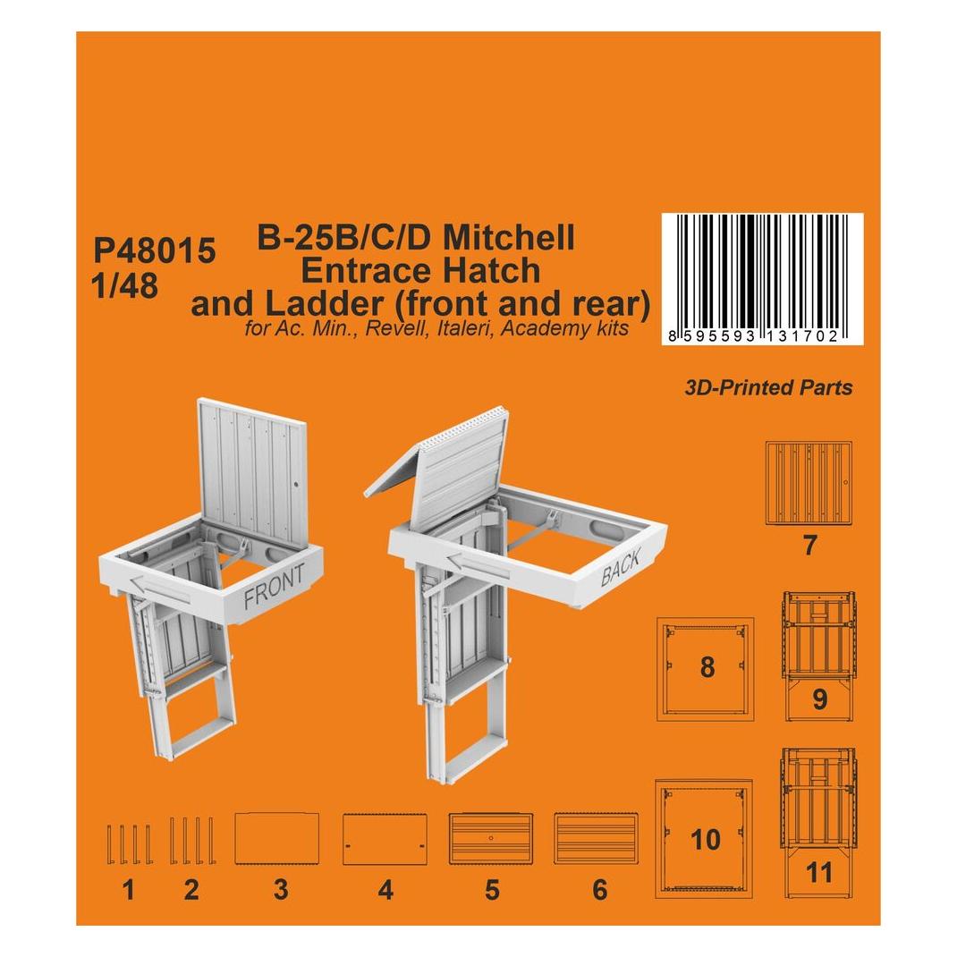 CMK Typhoon Mk.I Gun Bays Correction Set / for Airfix kit (129-P72015)
