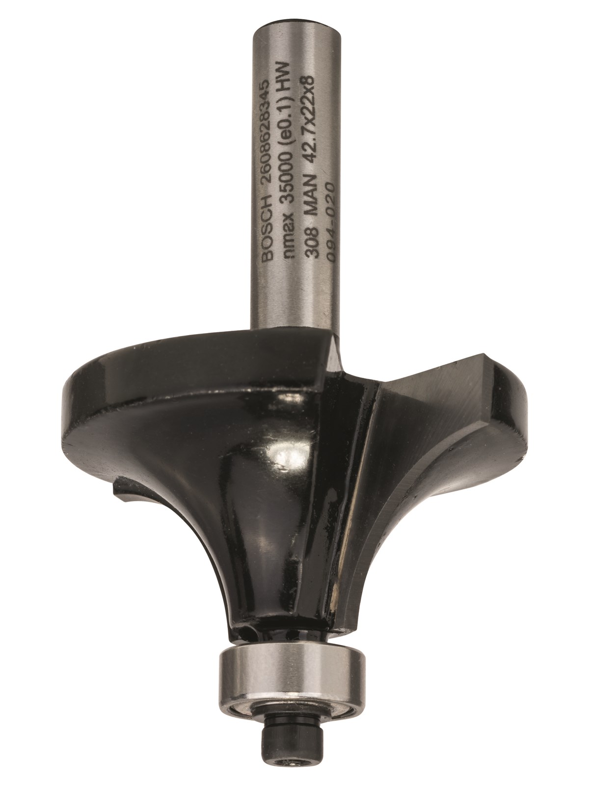 Bosch FRÆSER AFRUND M.LEJE HM 8MM Ø12.7 L22 mm