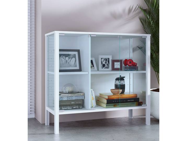 Buffet Jensol 87 x 80 x 35cm Blanc/Blanc
