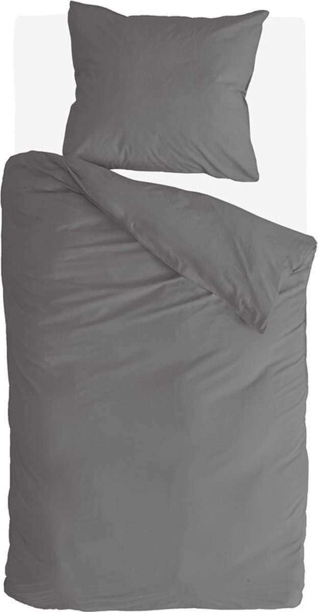 Byrklund Sleep Softly Dekbedovertrek - Off Black - 100% Katoen - 155 x 220 cm