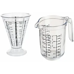 Westmark Set Messkanne Gerda 1l + Messbecher Gerda 0,5l, 2tlg.,1 x 30682270 Messkanne Gerda, 1 l,1 x 30762270 Messbecher Gerda, 0,5 l, 306822E7
