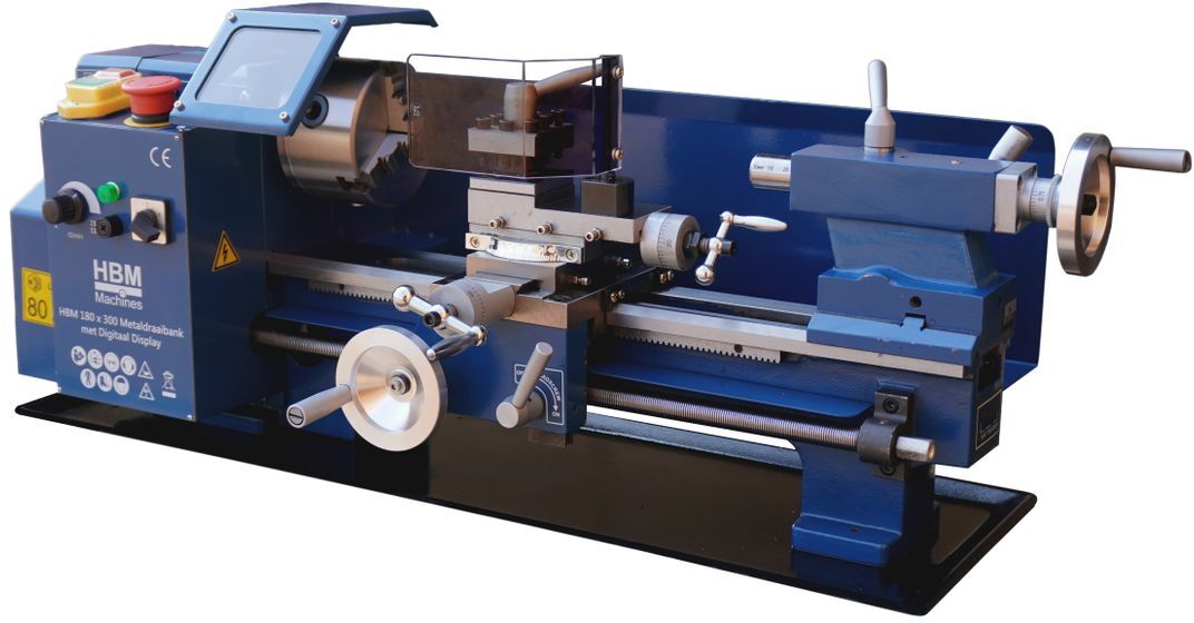 HBM mini-tour à métaux 180 x 300 vario, 400 W, 230 V