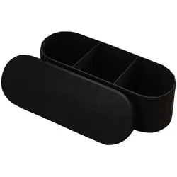 VEVOR faltbare Ottomane mit Stauraum (oval) Fußbank, klappbarer gepolsterter Sitzhocker bis 299,37 kg belastbar, 11 x 38 x 38 cm, Ottomanentruhe für Wohnzimmer Schlafzimmer, Flur, Schwarz