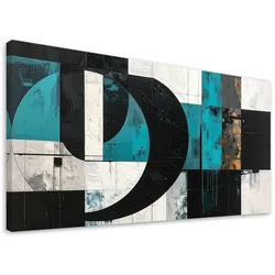 LEINWANDBILD 3D und geometrisch 80x40cm