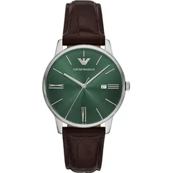 Emporio Armani Quarz / 3 Zeiger Datum Minimalist AR11672 - grün,braun - 39mm