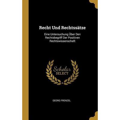 Recht Und Rechtssätze -
