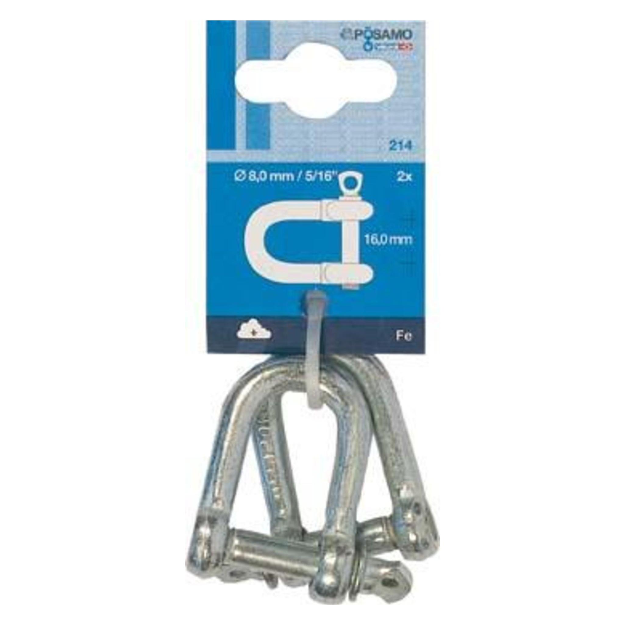 Magni SB-Schäkel gerade 6mm vz Inhalt 2 Stück (4011645001372)