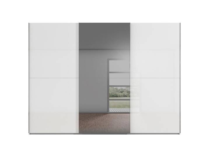 Schwebetürenschrank mit Spiegel 301cm Fifty Weiß