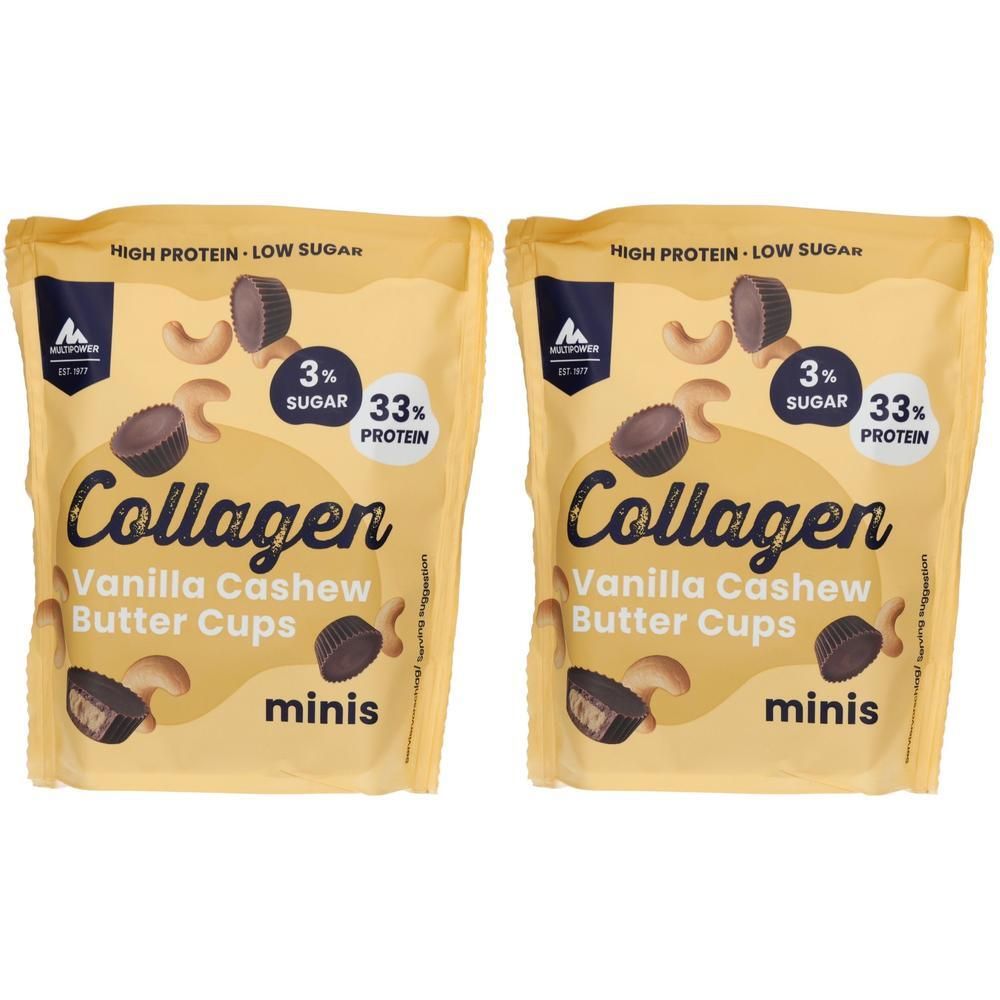 Multipower Collagen Cups Van. Cashew 70g 2x 2x70 g