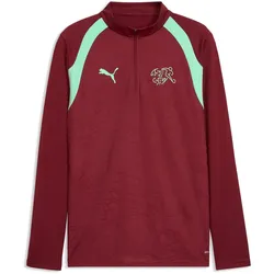 PUMA SFV Schweiz 1/4-Zip Trainings-Top WM 2026 Herren 09 - team regal red/green glimmer S