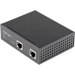 StarTech .com Industrial Gigabit Ethernet PoE Injector (802.3af (PoE), 802.3at (PoE+), 30 W), PoE Injector