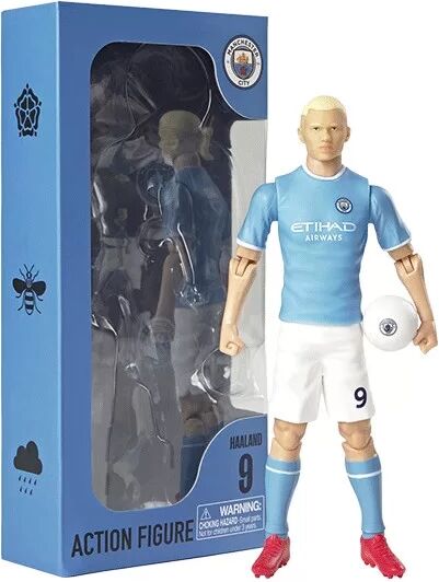 Figurine articulée Erling Haaland tenue Manchester City - Megableu