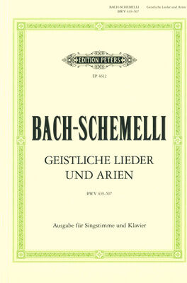 Edition Peters Bach Geistliche Lieder + Arien