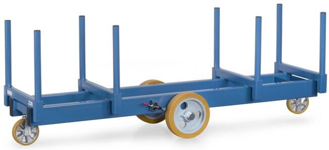 fetra Chariot pour matériaux longs 2123 - charge max. 3000kg Pneus polyuréthane (2123)