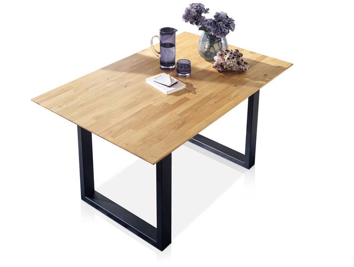 SONERO Esstisch / Ausziehtisch mit Kufenbeinen, Material