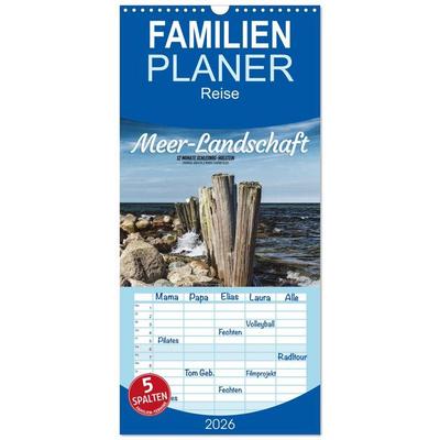 Familienplaner 2026 - Meer-Landschaft - 12 Monate Schleswig Holstein mit 5 Spalten (Wandkalender, 21 x 45 cm) CALVENDO