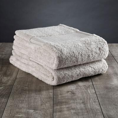 Delilah Home Organic Cotton Bath Sheet Towel 36 Inch by 72 Inch One Towel White