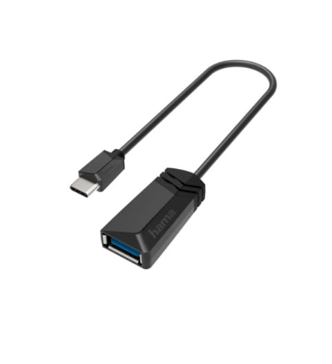 Hama 00200312 USB-OTG-Adapter, USB-C-Stecker - USB-Buchse, USB 3.2 Gen1, 5 Gbit/s