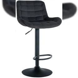 CLP Barhocker Tover schwarz/Samt