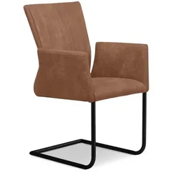 2er-Set Freischwinger Como Mikrofaser Orange Bernstein