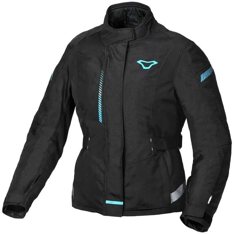 Giacca Moto Donna Macna Nivala Nero Aqua taglia S