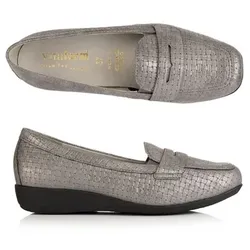 VITAFORM Damen-Slipper Stretchmaterial Flecht-Optik Sohle Hilka