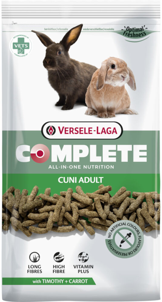 1,75 kg Versele-Laga Cuni Adult Complete Alimento Cibo Completo Estruso Ricco di Fibre per Conigli Nani Adulti