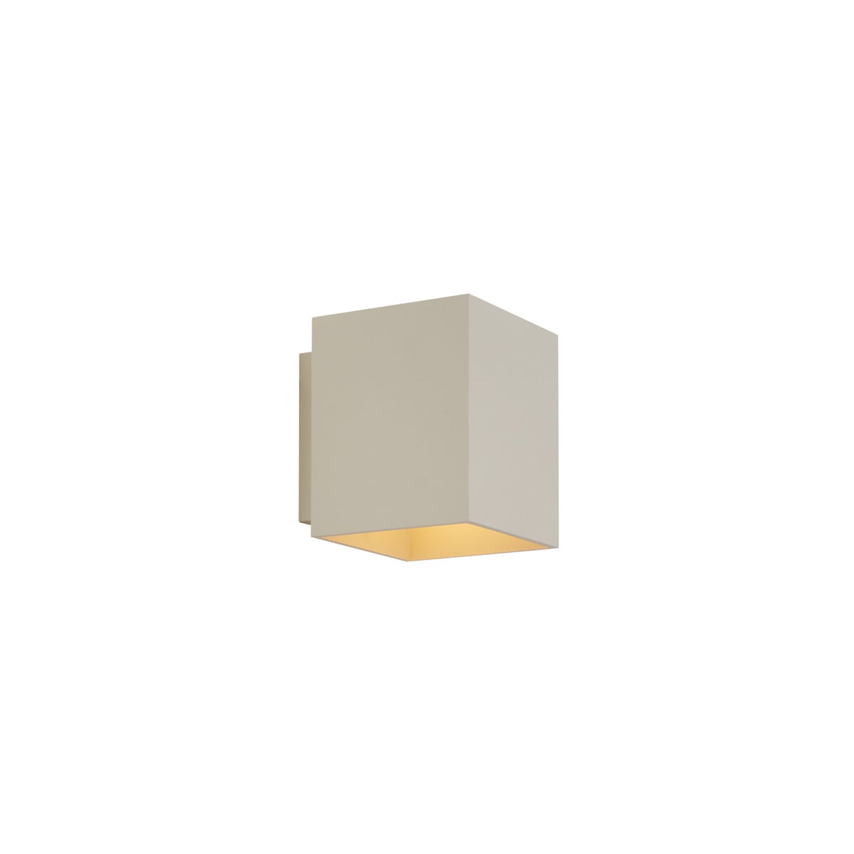 Moderne vierkante wandlamp beige G9 - Qazqa