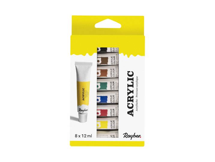 Künstler-Set Acrylfarben 8 Farben