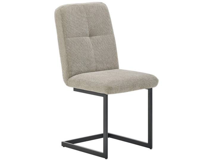 Novel Stuhl, Beige, Metall, Textil, eckig, 45x92.5x62 cm, Stoffauswahl, Esszimmer, Stuhl, Esszimmerstühle