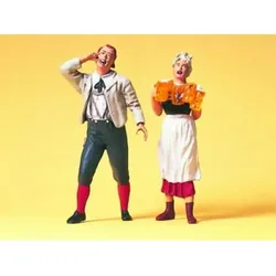 Preiser 45108 - Kellnerin und Gast