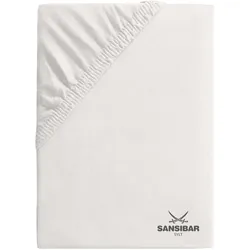 Topperbezug SANSIBAR Jersey (BL 180x200 cm) - weiß - BL 180x200 cm