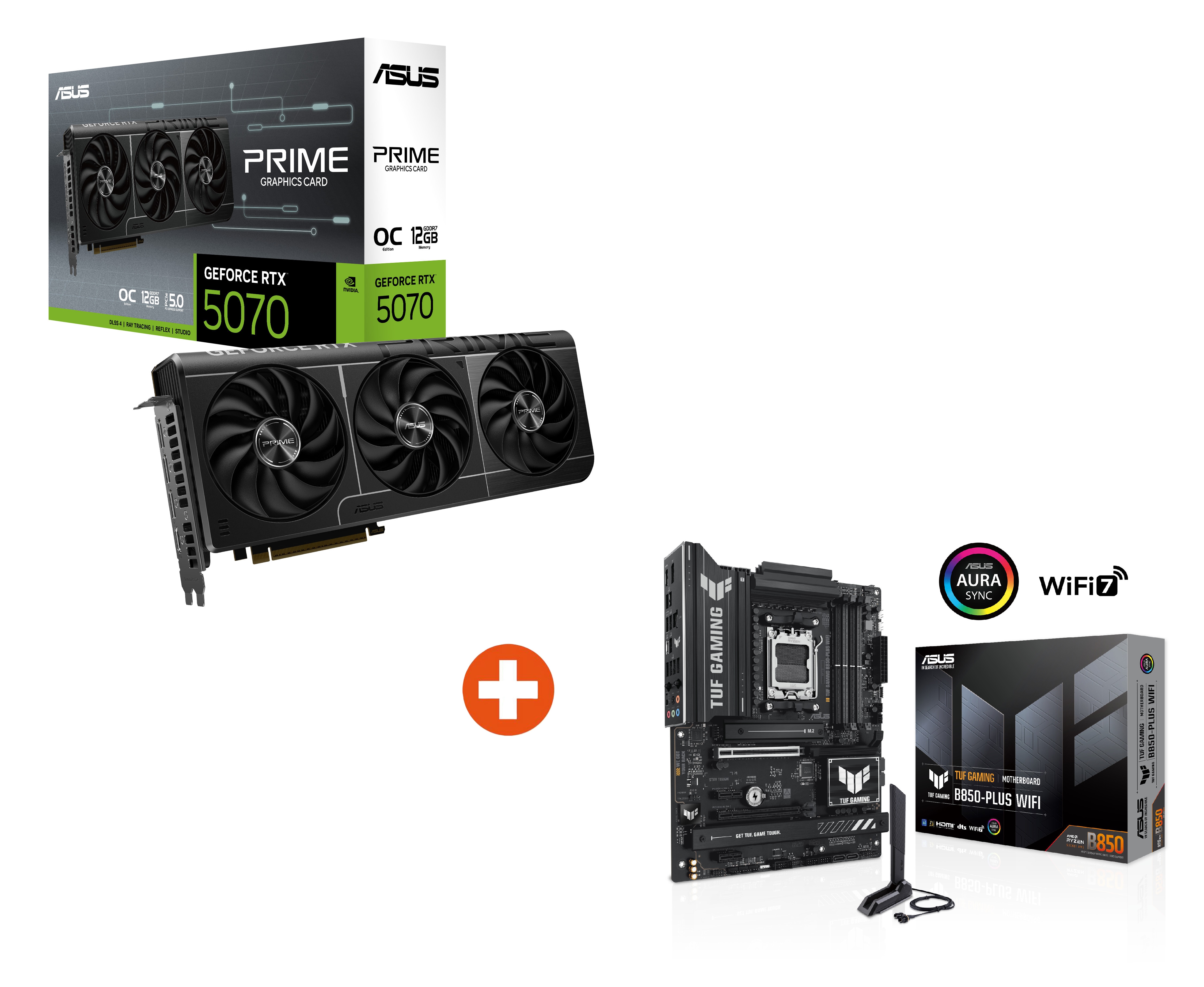 ASUS LEVEL UP #11 Bundle (PRIME-RTX5070 + TUF GAMING B850-PLUS WIFI)