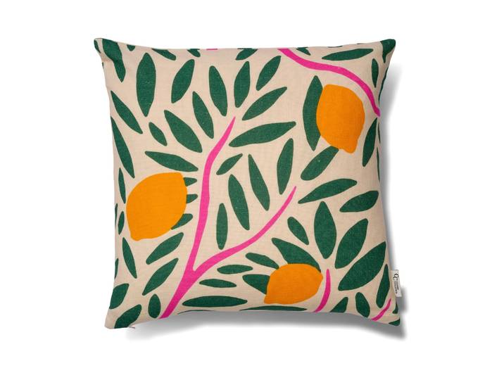 Classic Collection Housse de coussin Sunny Citrus 50x50 cm Vert