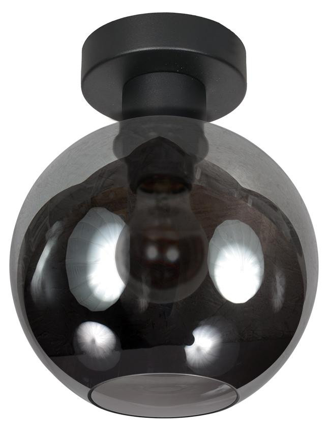 Steinhauer Plafondlamp Bloeba Bol in Smoke Glas Ø 15cm