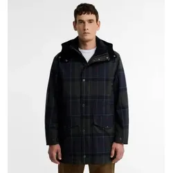 Barbour für Herren. MWB1168 Wasserdichte Jacke Lonnen Tartan grün, marineblau (XL), Lässig, Polyester, Draußen