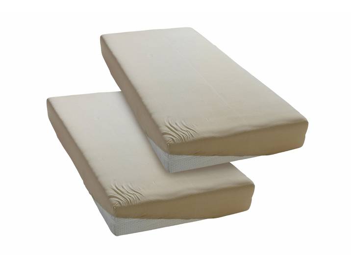 Spannbettlaken GOODPRODUCT PAPRIKA Microfaser-Jersey und warme Fleece-Qualität , beige (natur), B:90cm L:200cm, Microfaser-Jersey, Obermaterial: 100% Polyester, Bettlaken, Spannbettlaken, Bettlaken Laken Spannbettuch, schnelltrocknend