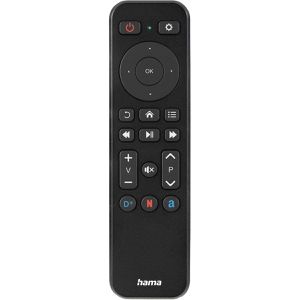Hama Universalfernbedienung TV, 221050, für 1 Gerät, beleuchtet, mit Lernfunktion und vorprogrammiert