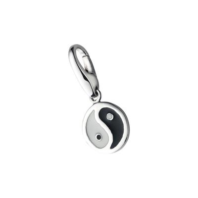 Charm-Einhänger "Yin und Yang, Silber 925", silber, GIORGIO MARTELLO MILANO, Charms, Damen, Silber 925 (Sterlingsilber)