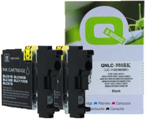 Q-Nomic LC-980BK Pack Ahorro 2 cartuchos negros