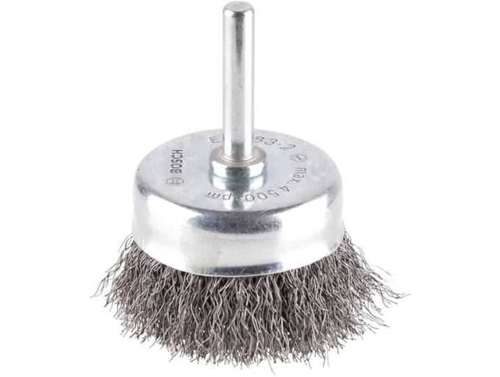 Bosch 1x Brosse Boiss. Ondulés PRO Metal clean Emm. Cyl. pour Acier\, Métaux non ferreux\, Ø 50 mm Professional Accessoire Perceuses