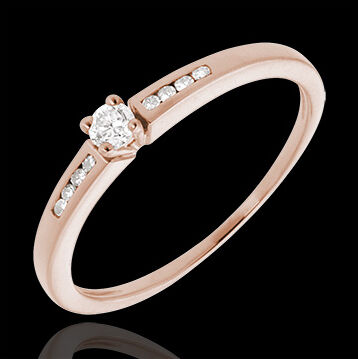 Edenly Verlobungsring SolitÃ¤r RosÃ©gold